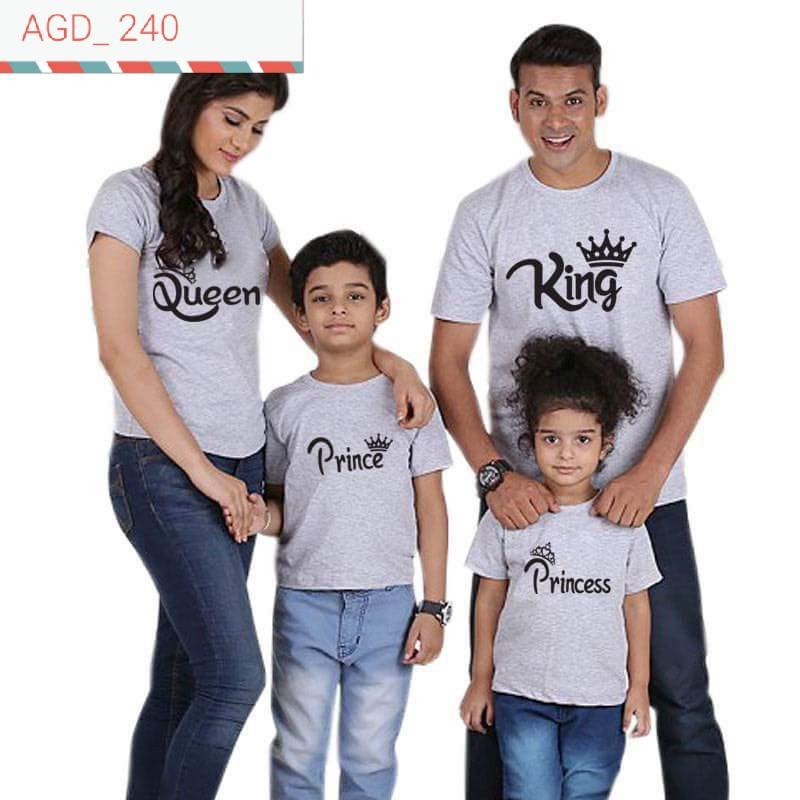 Áo in phối chữ mẫu KING QUEN - MÃ AGD 240