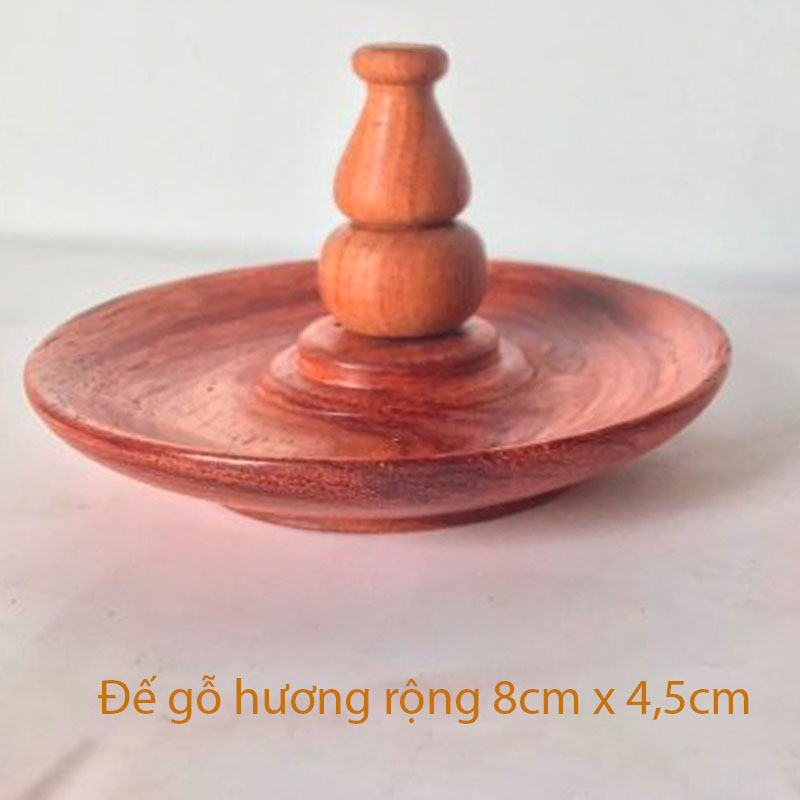 Đế gỗ xông đốt trầm hương - Đĩa gỗ hương đốt nhang nụ trầm hương, nhang khoanh trầm hương đa năng