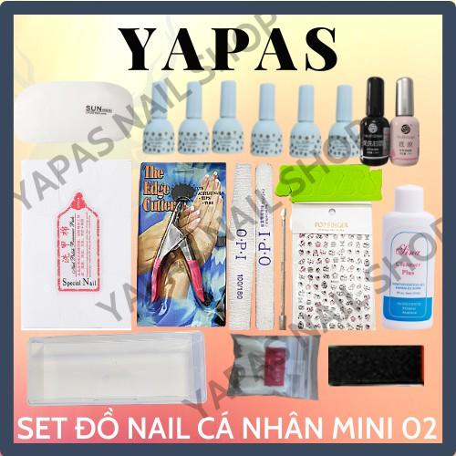 Combo set dụng cụ làm móng cá nhân 02 kèm 06 màu sơn Ximen chuyên dụng làm nail