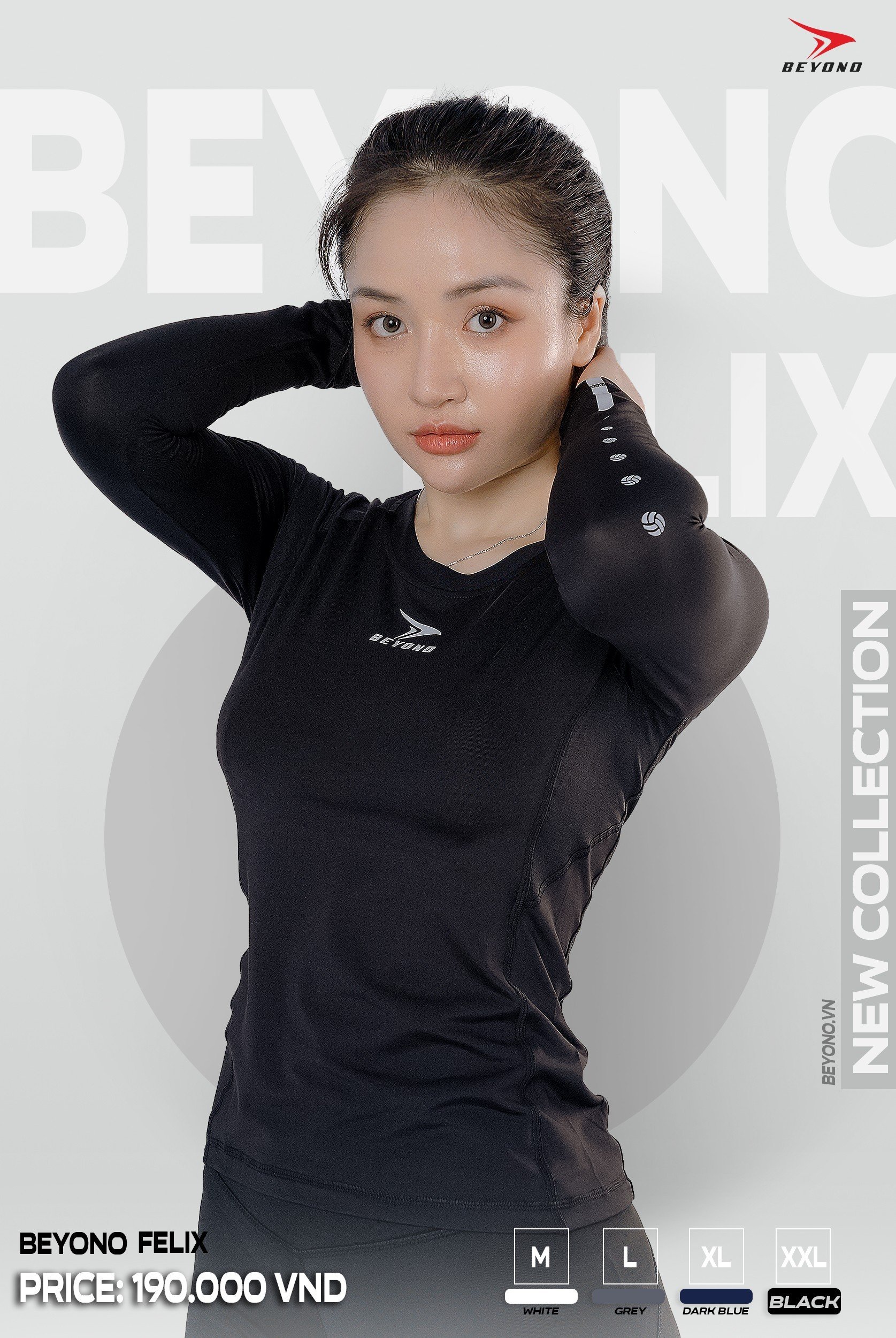 Áo thun giữ nhiệt dài tay cho nữ Beyono Felix