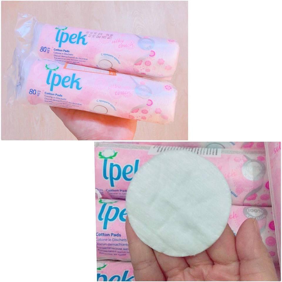 Combo 5 Bông Tẩy Trang Ipek 80 Miếng Cotton Pads ( Thổ Nhĩ Kỳ )