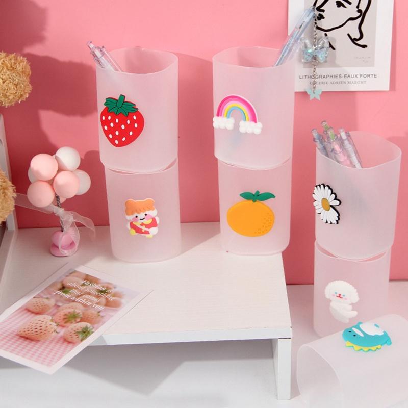 Tmdbyx Hộp Đựng Bút Để Bàn Trong Suốt Dễ Thương Tiện Dụng Cho Học Sinh