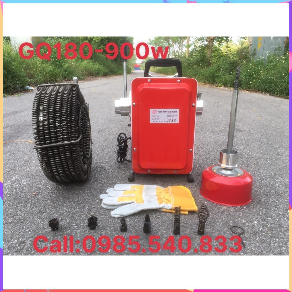 Máy thông cống gia đình GQ180 - 900W- Đánh tối đa 30M đường ống từ phi 20 đến 150mm