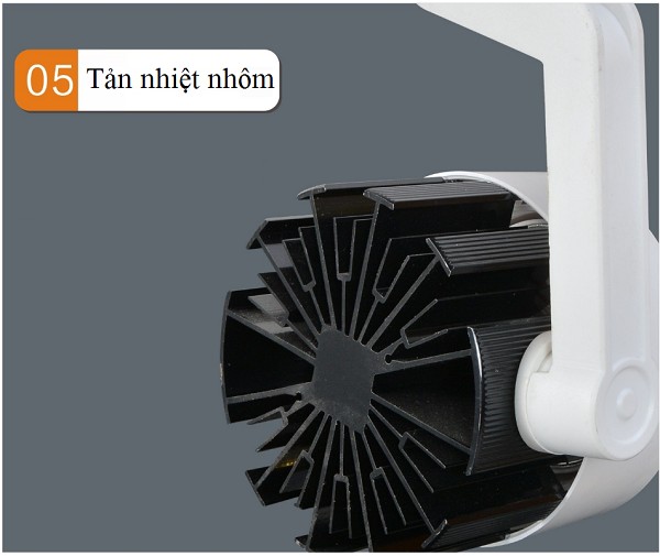 Combo bộ sản phẩm 3 đèn rọi ray 20W + 1 thanh ray 1.5 mét.