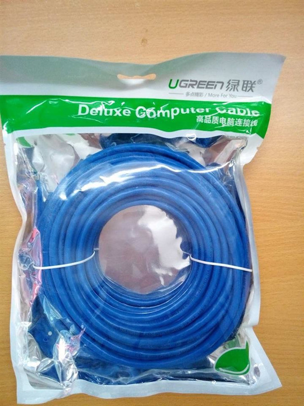 Dây Mạng Bấm Sẵn 2 Đầu Cat6 10M - Chính Hãng Ugreen 11205 ( Tặng Đầu Nối Mạng)