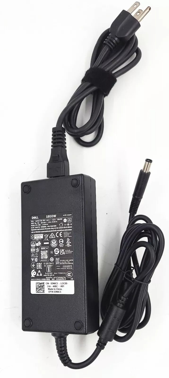 Sạc dành cho Laptop Dell (Các loại) 19.5V 9.23A 180W - Chân kim to 7.4 mm x 5.0 mm hàng nhập khẩu.