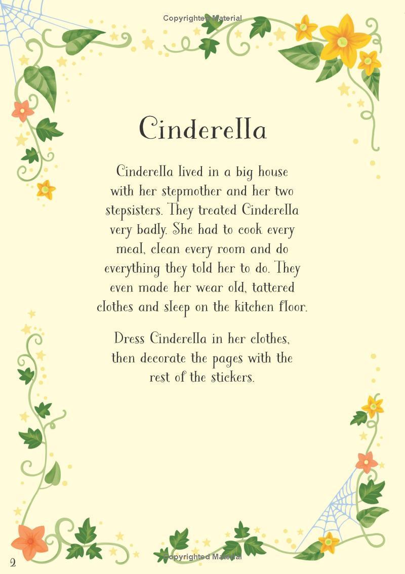 Sách ngoại văn: Little Sticker Dolly Dressing Fairytales Cinderella