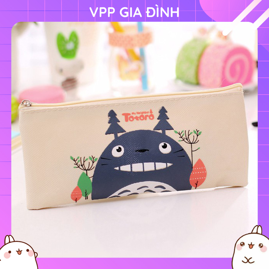 Bóp Bút Viết Vải In Hình Totoro