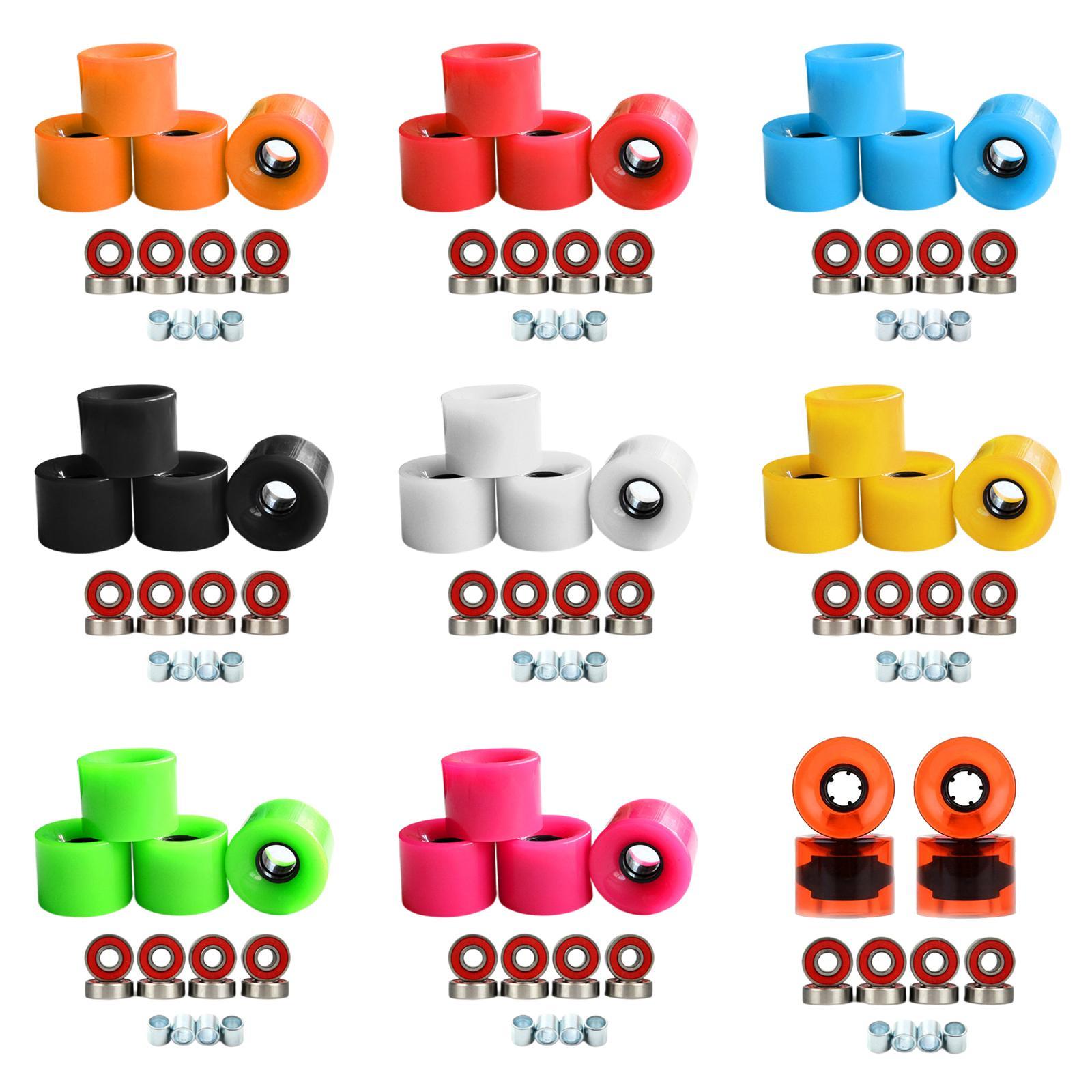 4Pcs Roller Skate Wheel Skateboard Rollerskate Wheels Blue