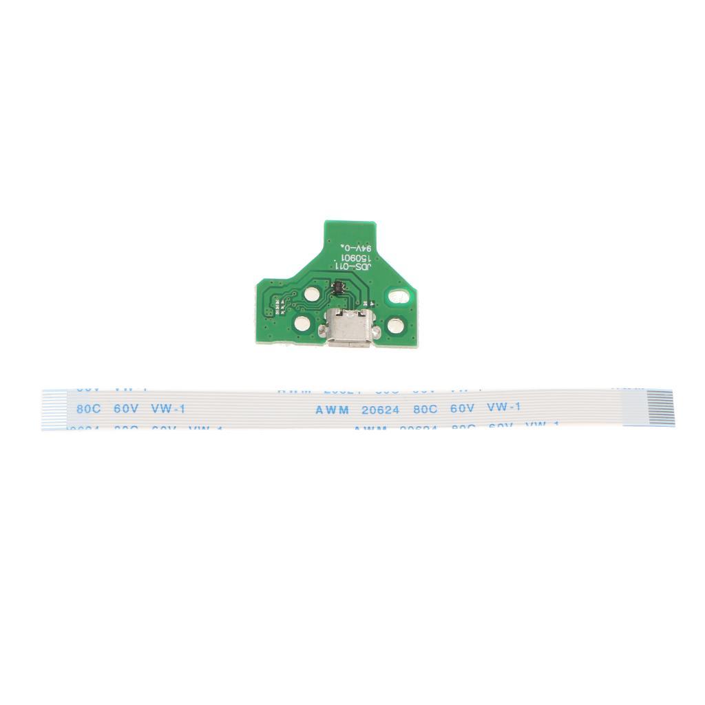 2X USB Charging Port Board +12 PIN Flex Ribbon Cable for SONY PS4 Controller