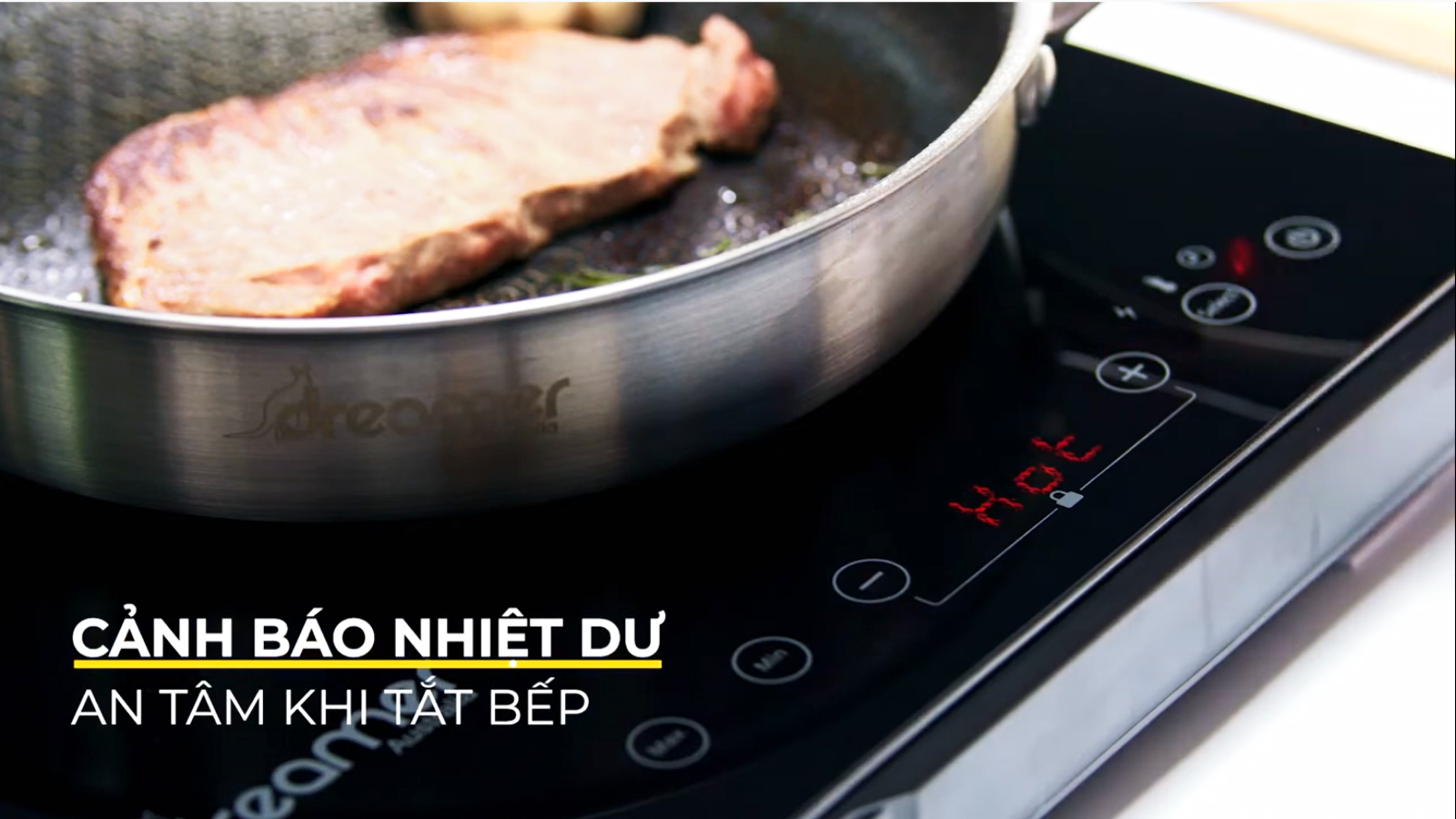 [Hàng Chính Hãng] Bếp Từ Dương Đôi DKA-DIC135G (Xám) Công Suất 3500W, Chống Tràn, Cảnh Báo Nhiệt Dư, Khóa Trẻ Em, Cảm Ứng Sensor Touch