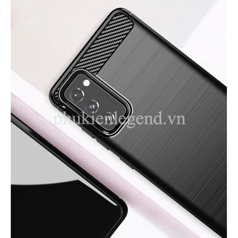 Ốp lưng chống sốc Vân Sợi Carbon cho Samsung Galaxy S20 FE