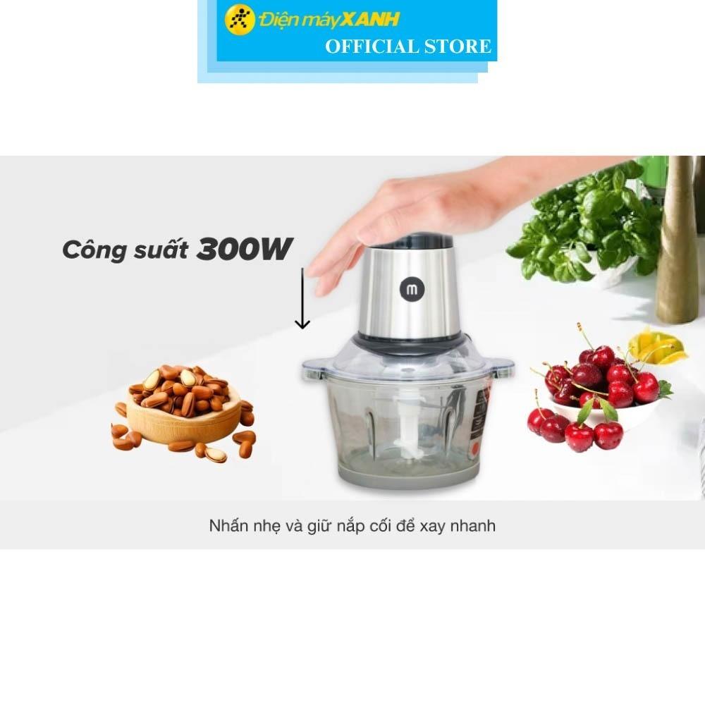 Máy xay thịt đa năng Mishio MK-135 300W 1.8 lít - Hàng Chính Hãng
