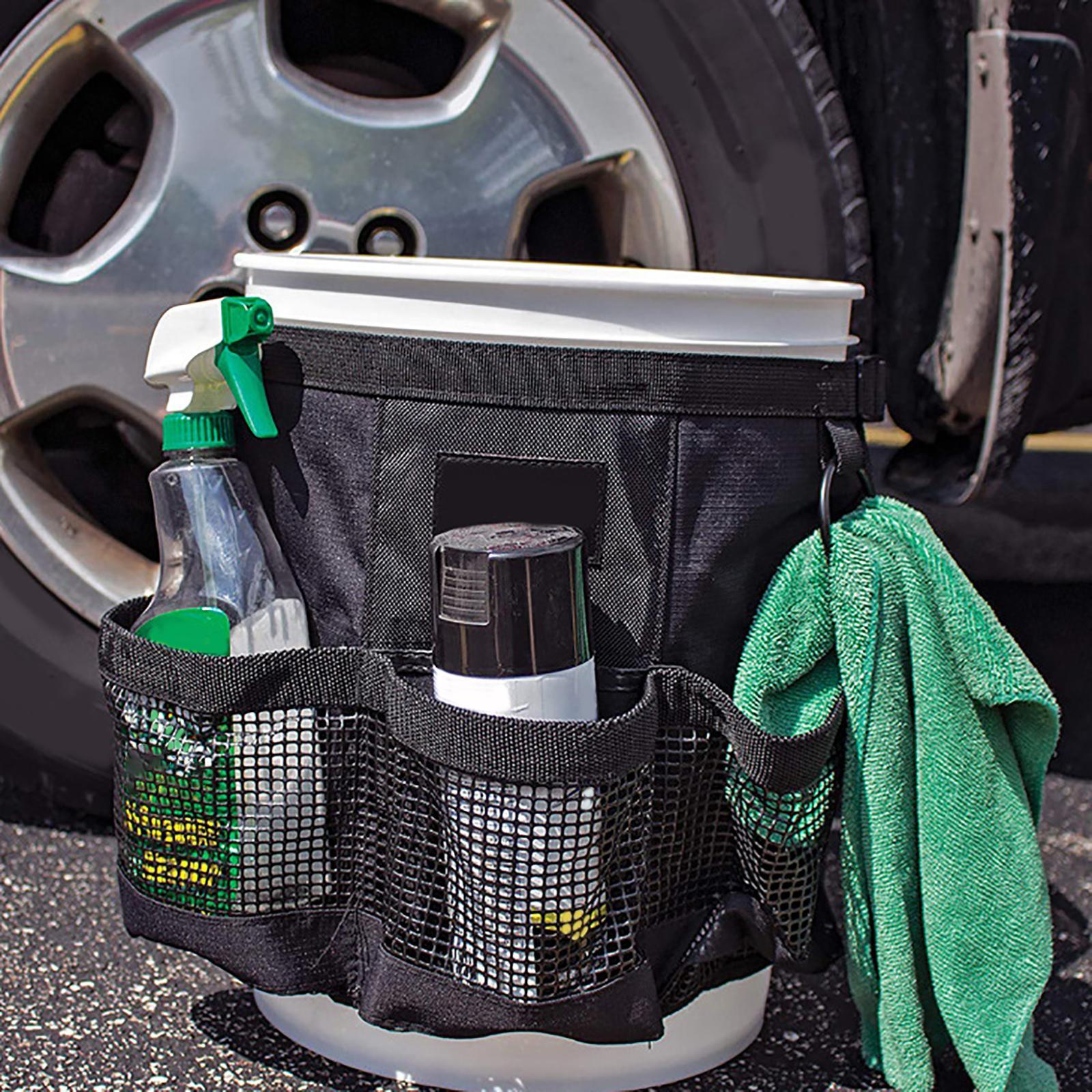 Car Wash Bucket Tool Organizer Fishing Bucket Storage Bag Car Wash Supplies