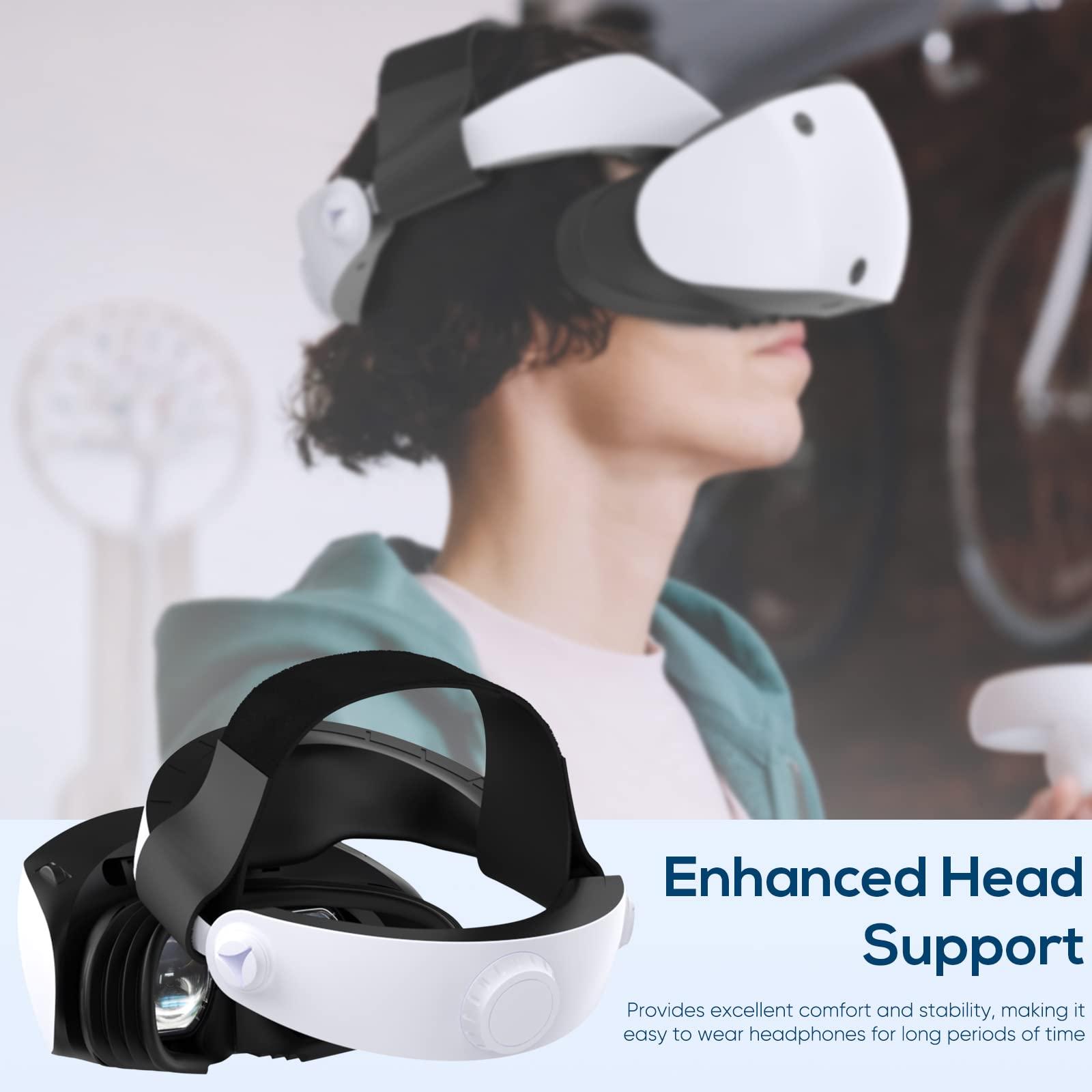 Đối với tai nghe PSVR2 có thể điều chỉnh dây đeo đầu hỗ trợ và sự thoải mái giúp giảm áp suất đầu cho PS VR2 PlayStation VR2 Phụ kiện Màu sắc: 1PCS