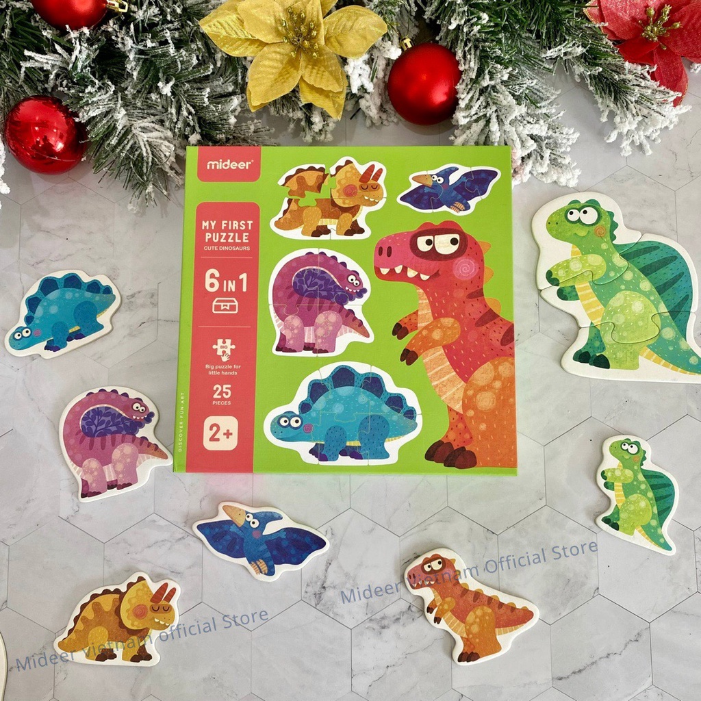 Bộ Đồ Chơi Xếp Hình Khủng Long My First Puzzle Dinosaur, Đồ Chơi Giáo Dục Cho Bé