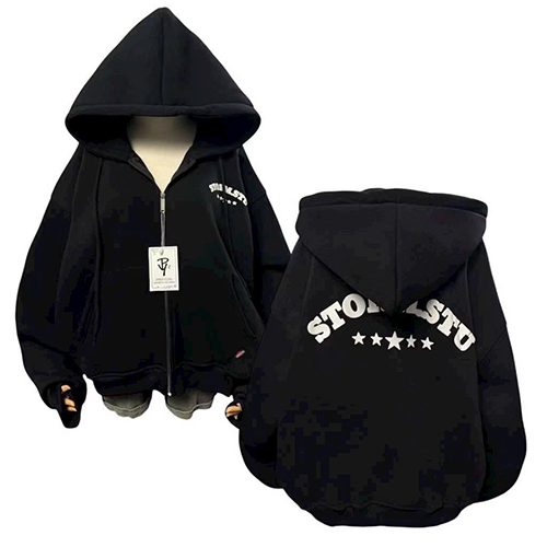 Áo Khoác Chất nỉ bông dày mịn ,nón 2 lớp to rộng ,dây kéo phao,tay rộng 2 Size L, XL