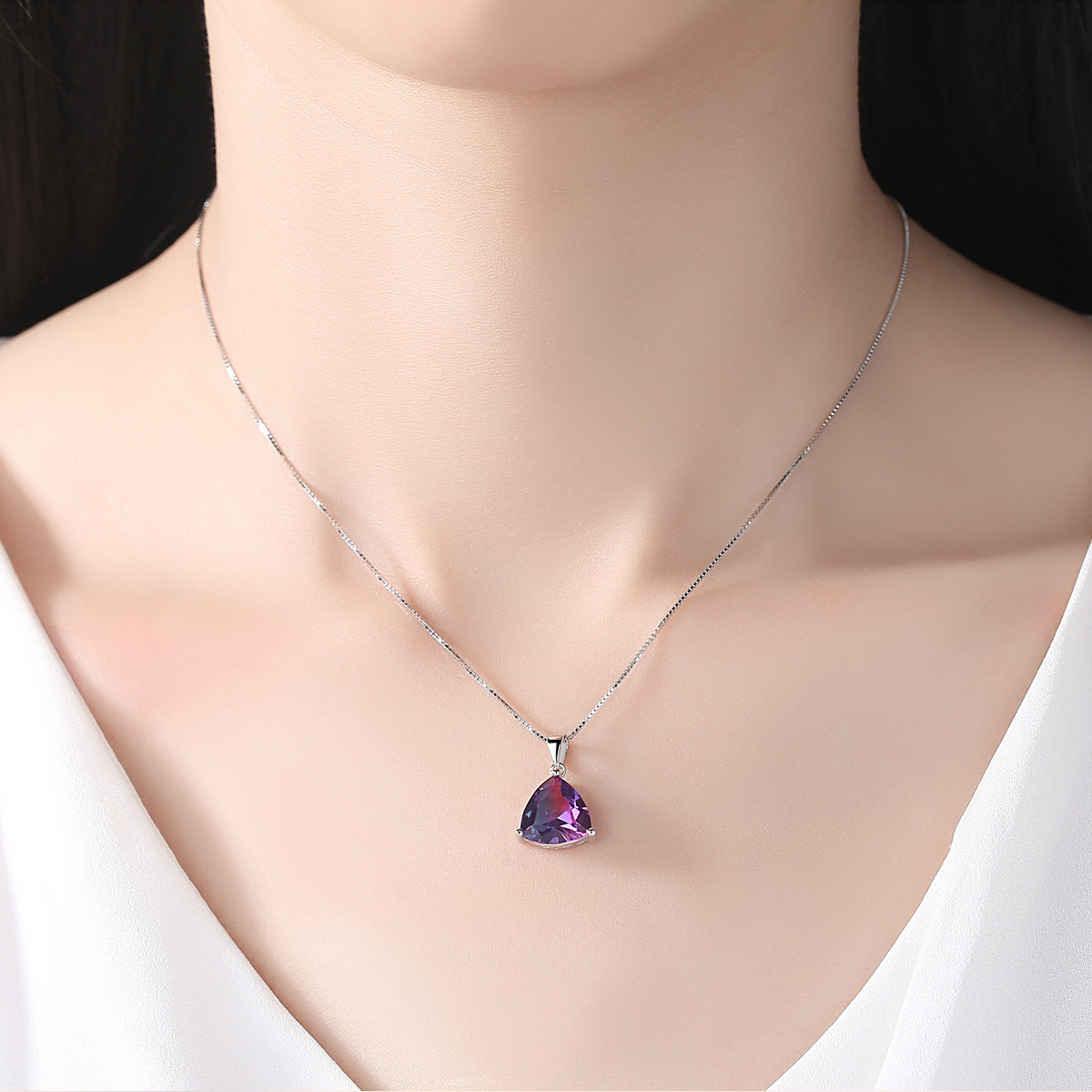 Bộ Trang Sức Bạc Đính Đá Thiên Nhiên Cao Cấp - BDM2309 - Bảo Ngọc Jewelry