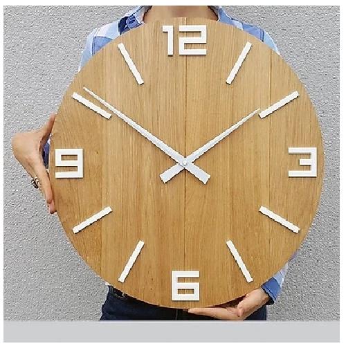 20 MẪU ĐỒNG HỒ - Đồng hồ Gỗ treo tường chất liệu gỗ máy kim thiết kế in theo yêu cầu trang trí nhà và quán café*#10