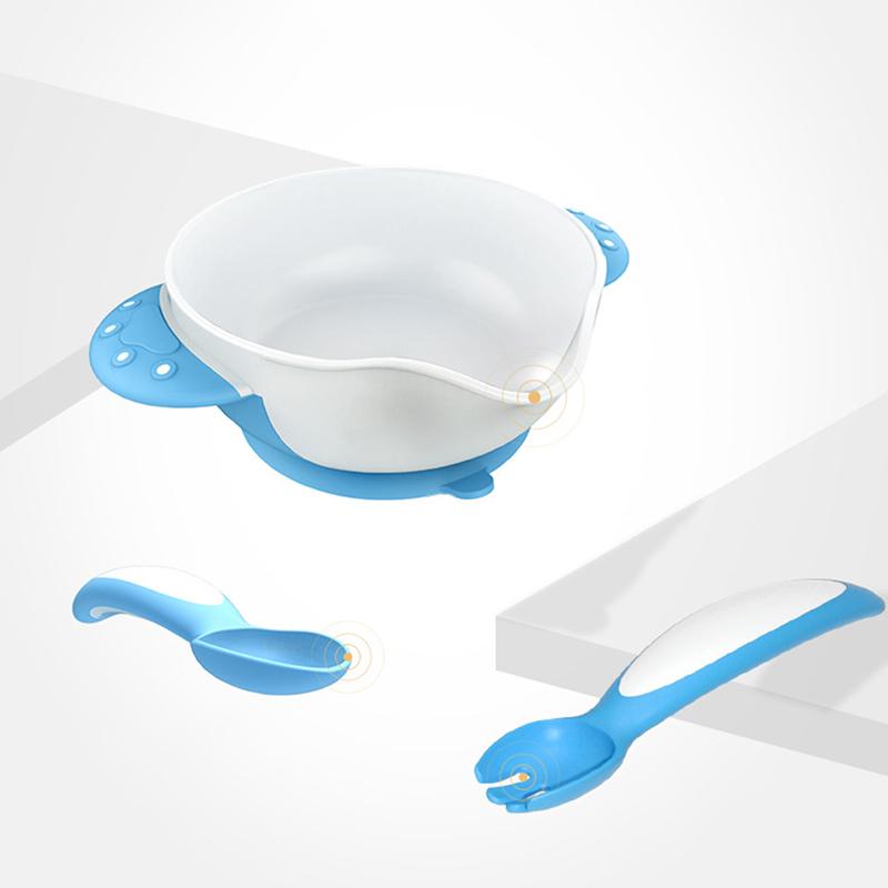 6 Cái/bộ Bé Trẻ Em Ăn Tập Đi Đào Tạo Trẻ Hút Món Ăn Hút Bát Đĩa Thìa Tặng Chống Trơn Trượt Bộ Đồ Ăn
