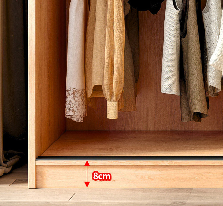 Tủ quần áo gỗ MDF kiểu dáng hiện đại