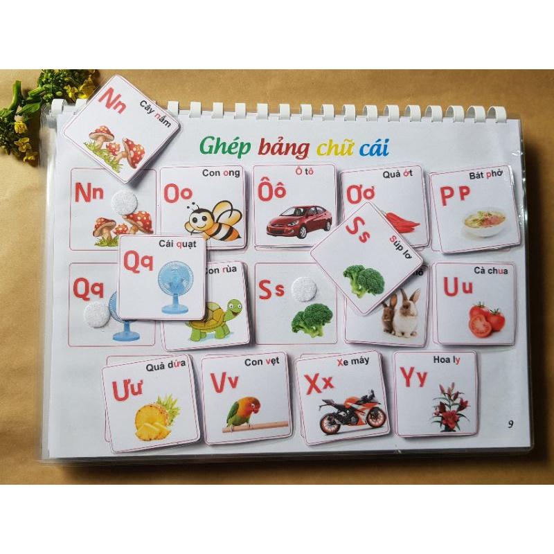 Học Liệu Montessori Bảng Chữ Cái Tiếng Việt Dành Cho Bé Làm Quen Và Nhận Biết Mặt Chữ