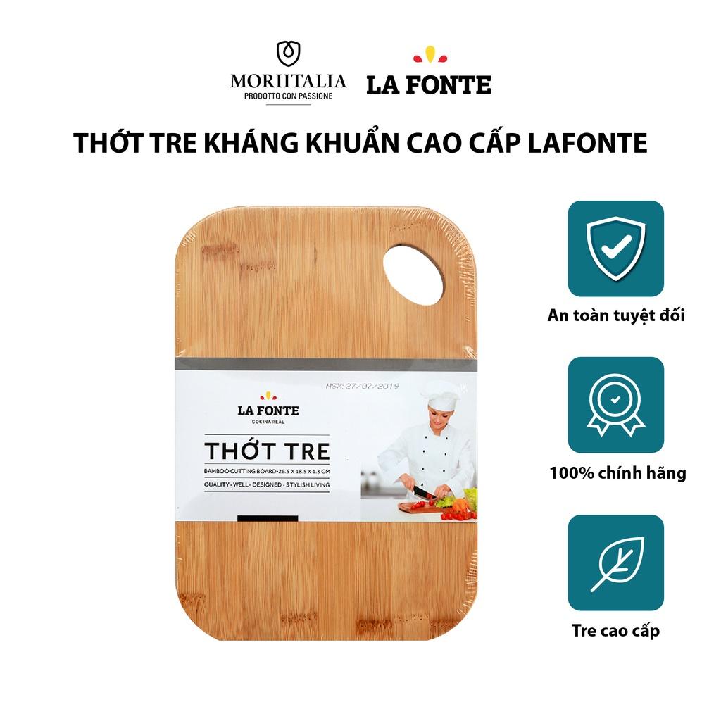 Thớt tre La Fonte tiện lợi bền đẹp kháng khuẩn tốt Moriitalia 180596