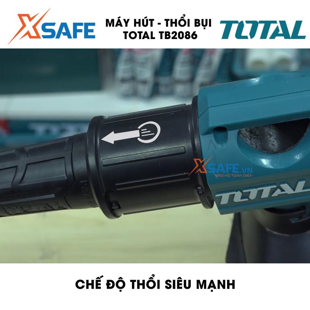 Máy thổi/hút bụi TOTAL TB2086 công suất 800W tặng kèm túi chứa, ống và 2 vòi sử dụng