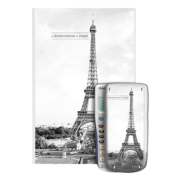 Decal Trang Trí Máy Tính Casio/Vinacal Phong Cảnh Paris PPR-010