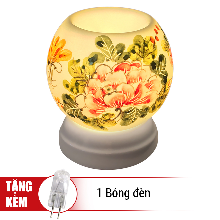 Đèn Xông Tinh Dầu Gốm MNB10 + Tặng Kèm 1 Bóng Đèn