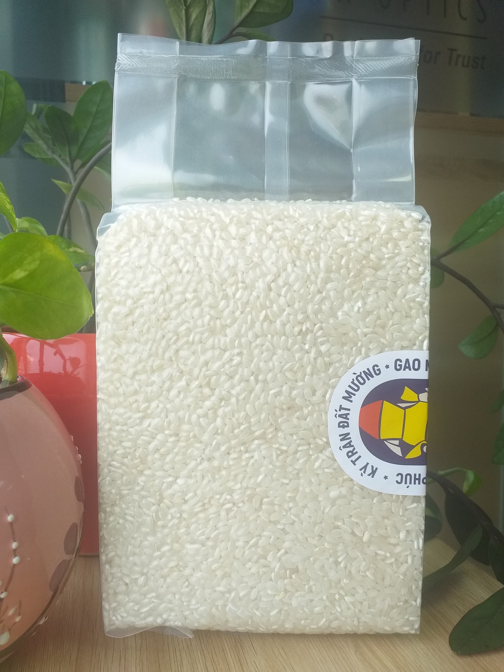 Gạo Nhật hữu cơ Japonica, đóng gói hút chân không 1kg
