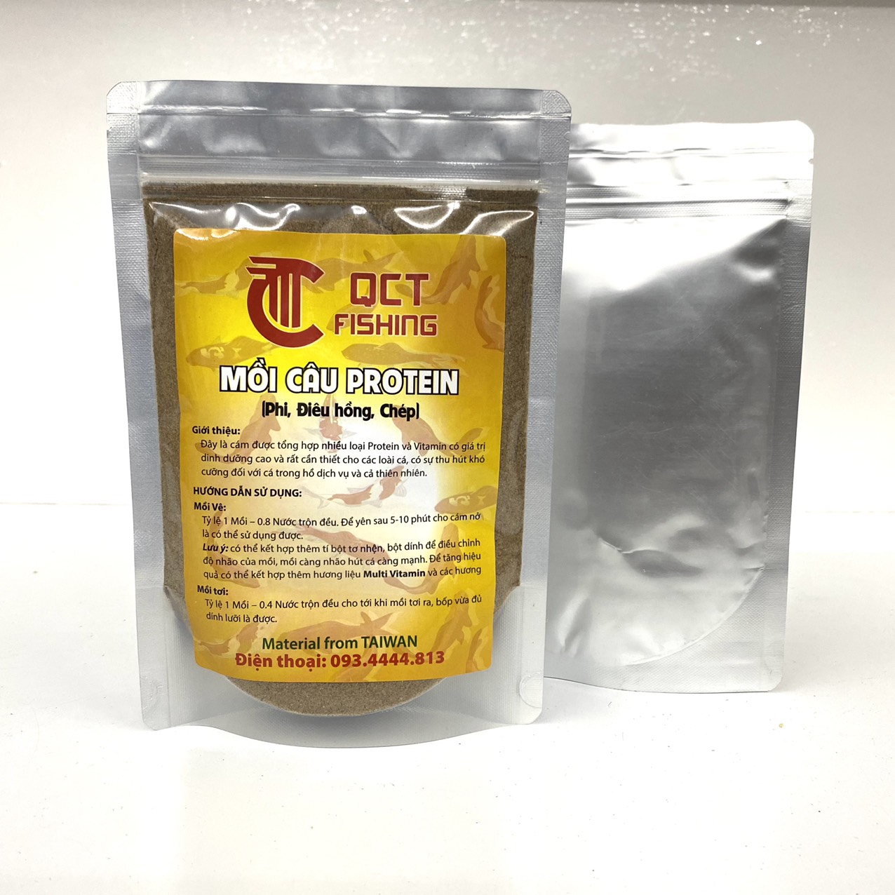 Combo 2 Gói Mồi Câu Cá Protein, Chuyên Chép, Rô Phi, Điêu Hồng