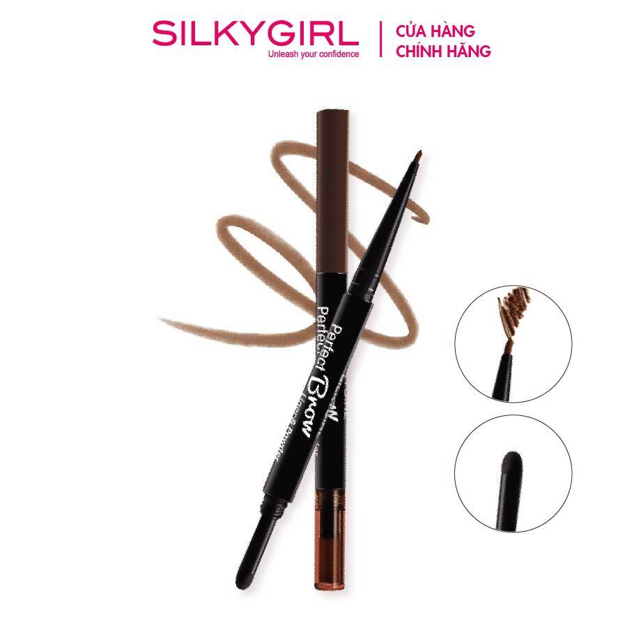 Chì Định Hình Mày 2 Đầu Silkygirl Perfect Brow Liner Powder 0.5g