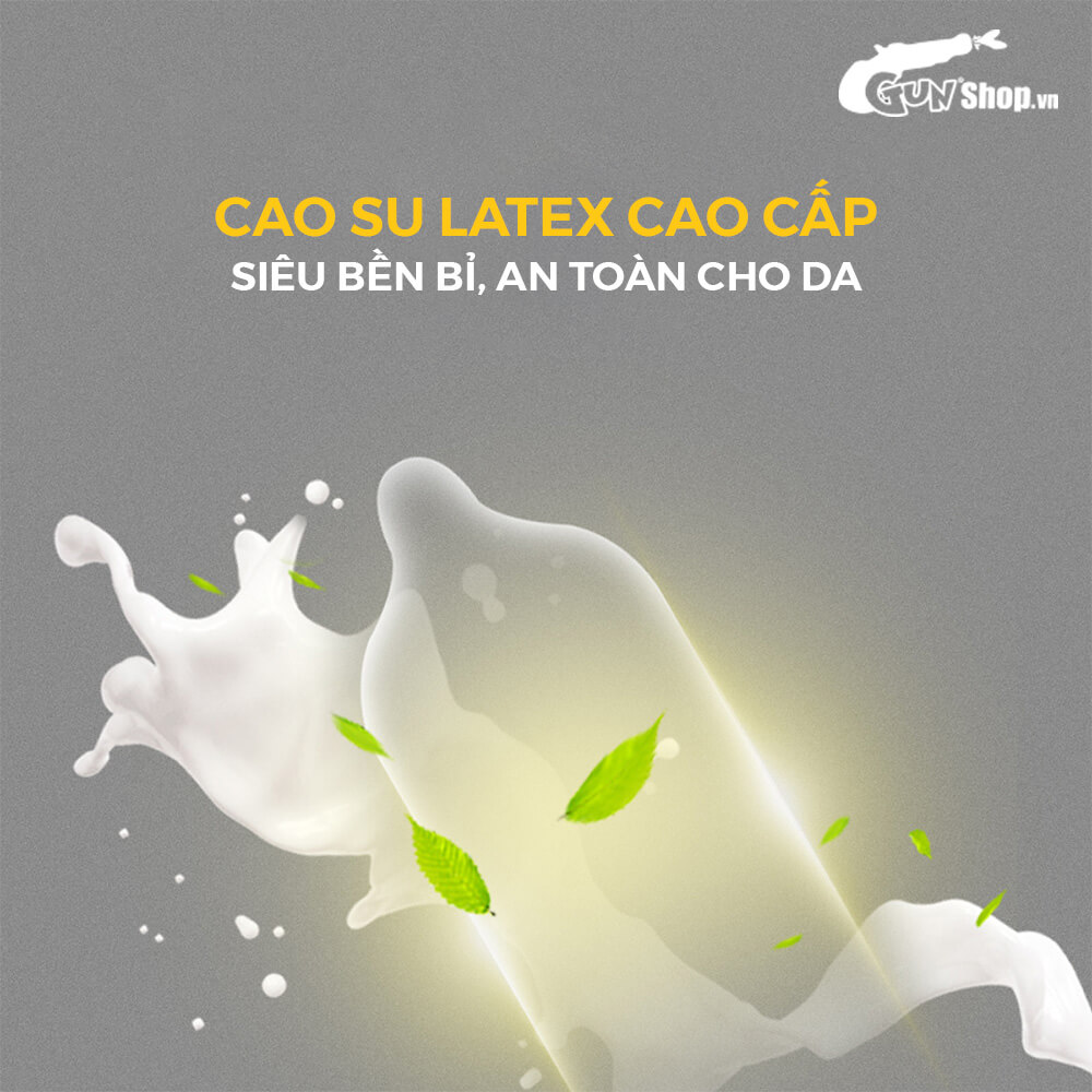 [Hộp 10 cái] Bao cao su Shell Sensitive Prolong - Siêu mỏng 0.03mm, kéo dài thời gian 