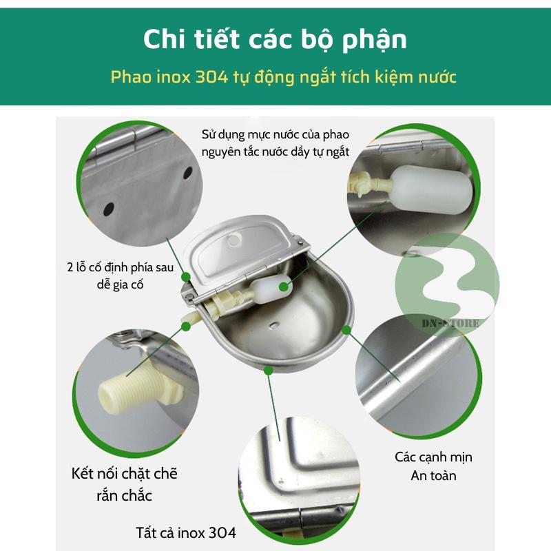 Máng uống nước tự động cho bò gia xúc Inox 304 MU59