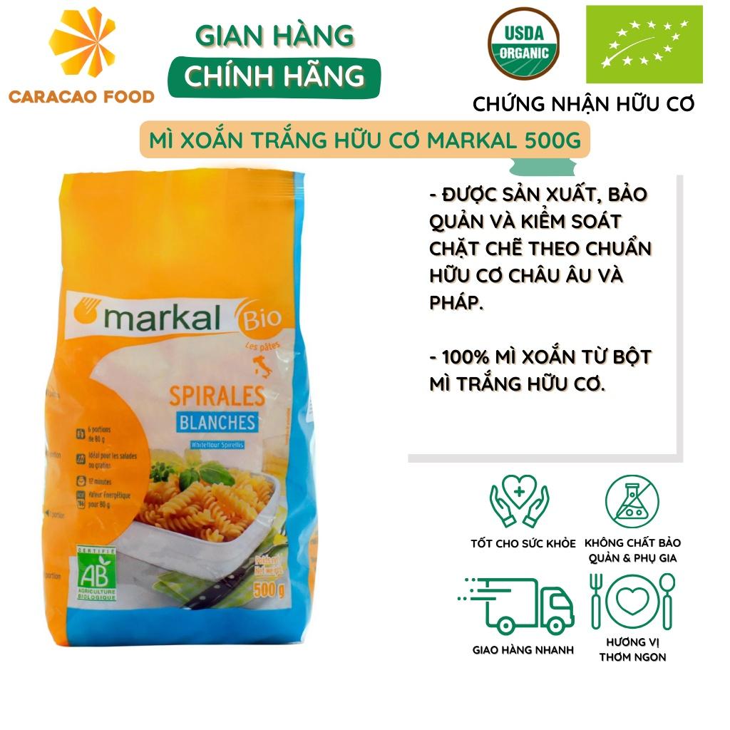 [Date 10/2024] Mì xoắn trắng hữu cơ Markal 500g, Mì Ý hữu cơ chất lượng cao