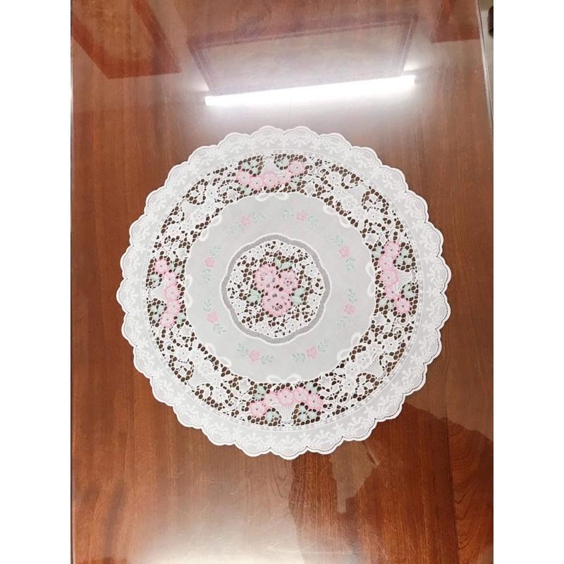 KHĂN TRẢI BÀN 25 - 40CM REN HOA NHẬT BẢN -