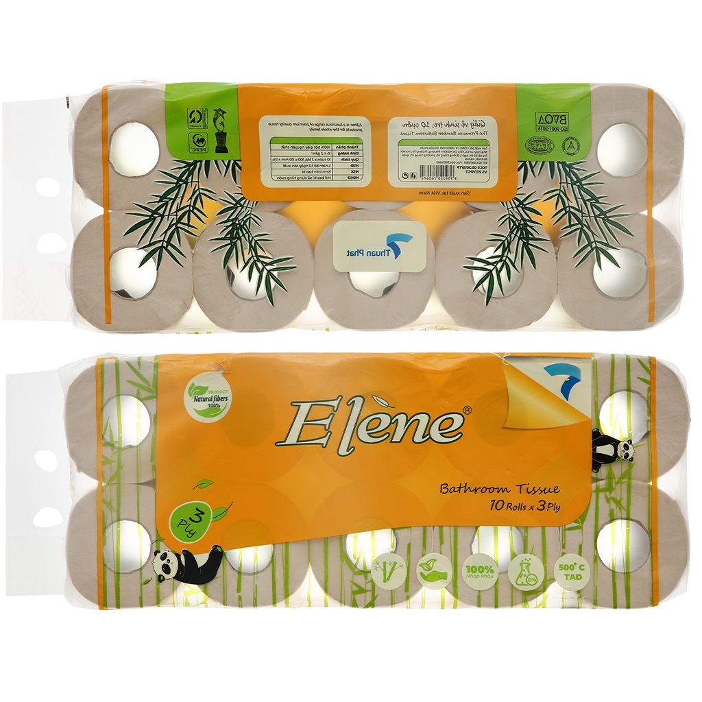 Giấy Vệ Sinh Elène Tre 10 Cuộn 3 Lớp Cao Cấp