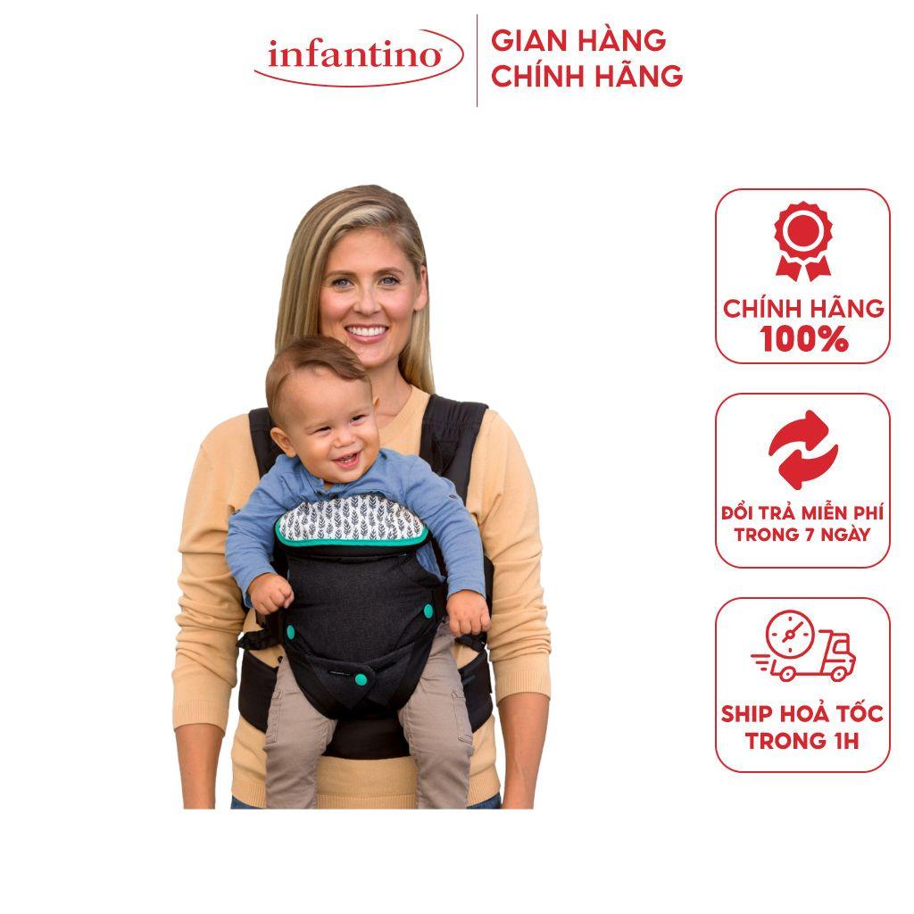 Địu Em Bé Đa Năng 4 Tư Thế INFANTINO - Flip 4-in-1 Convertible Carrier W/Handle