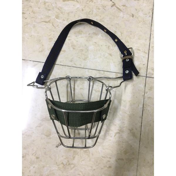 Rọ mõm chó Inox hàng đẹp đủ sai cho chó từ 10 kg trở lên