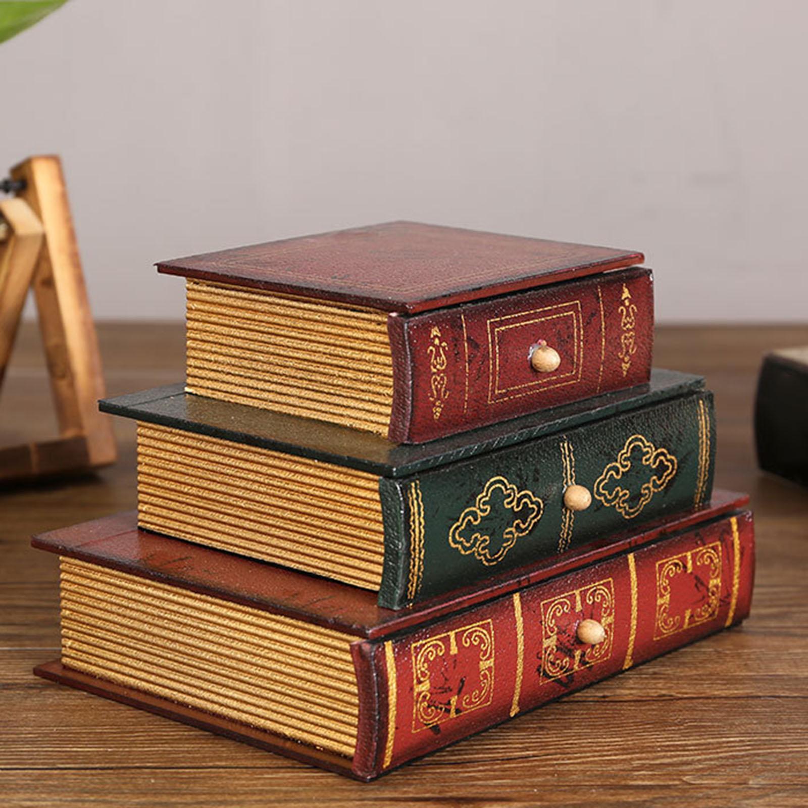 Wooden Jewelry Display Storage Box Office Decoration Organizer Ornaments