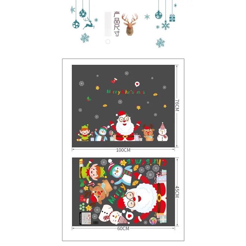 Decal trang trí Noel - các Bạn Vẫy Tay chào Mừng giáng sinh vui nhộn