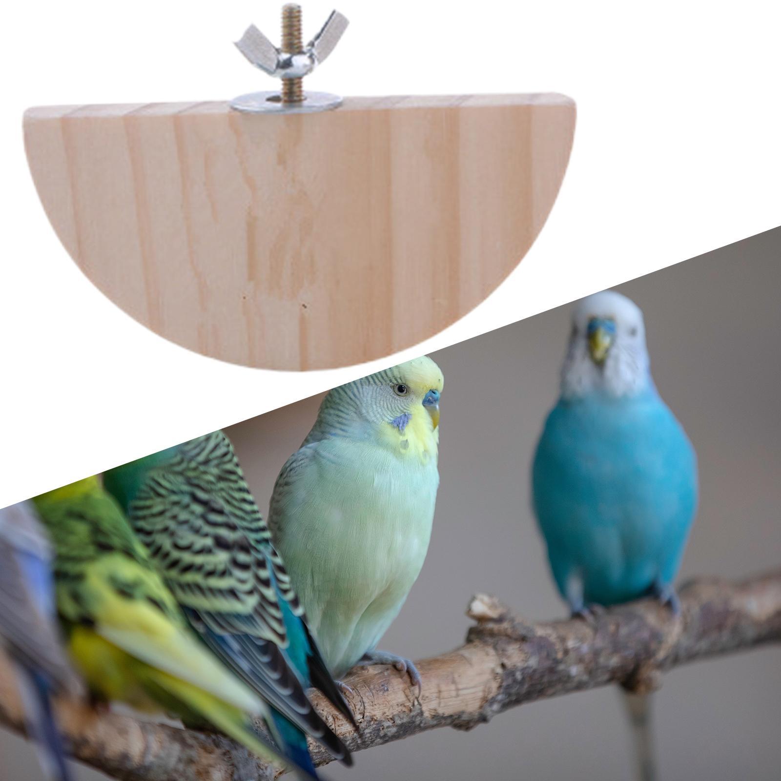 Bird Perch Stand Parrot Platform Board Toy Playground for Cockatiels Budgies
