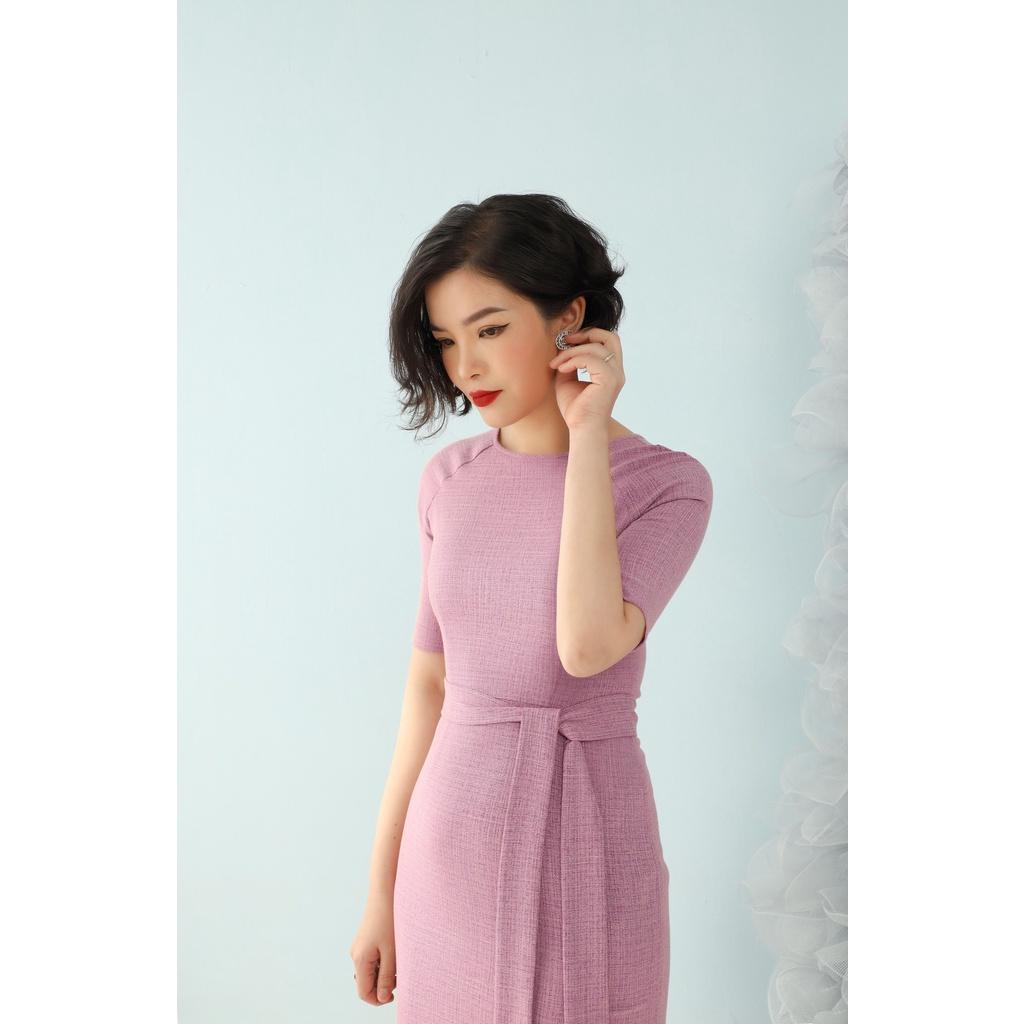 Đầm tay zeclang CLARA MARE chất liệu vải Đũi Nhật DRE3042
