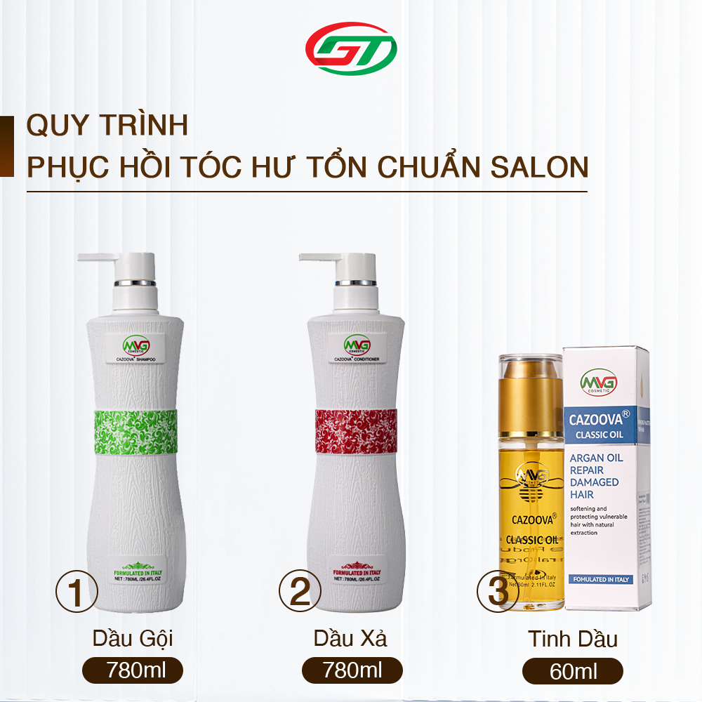 Dầu dưỡng tóc, cấp ẩm, chống oxi hoá, phục hồi hư tổn·Cazoova classic 60ml