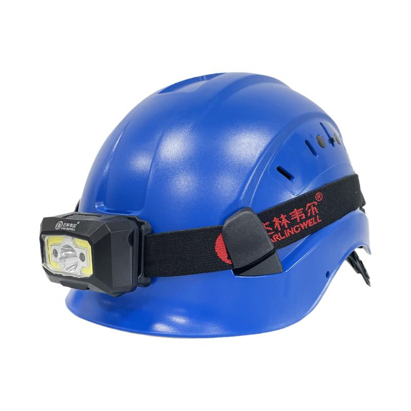 Construction Safety Helmet With Light CE ABS HardHat Aloft Work ANSI Industrial Work At Night Protection