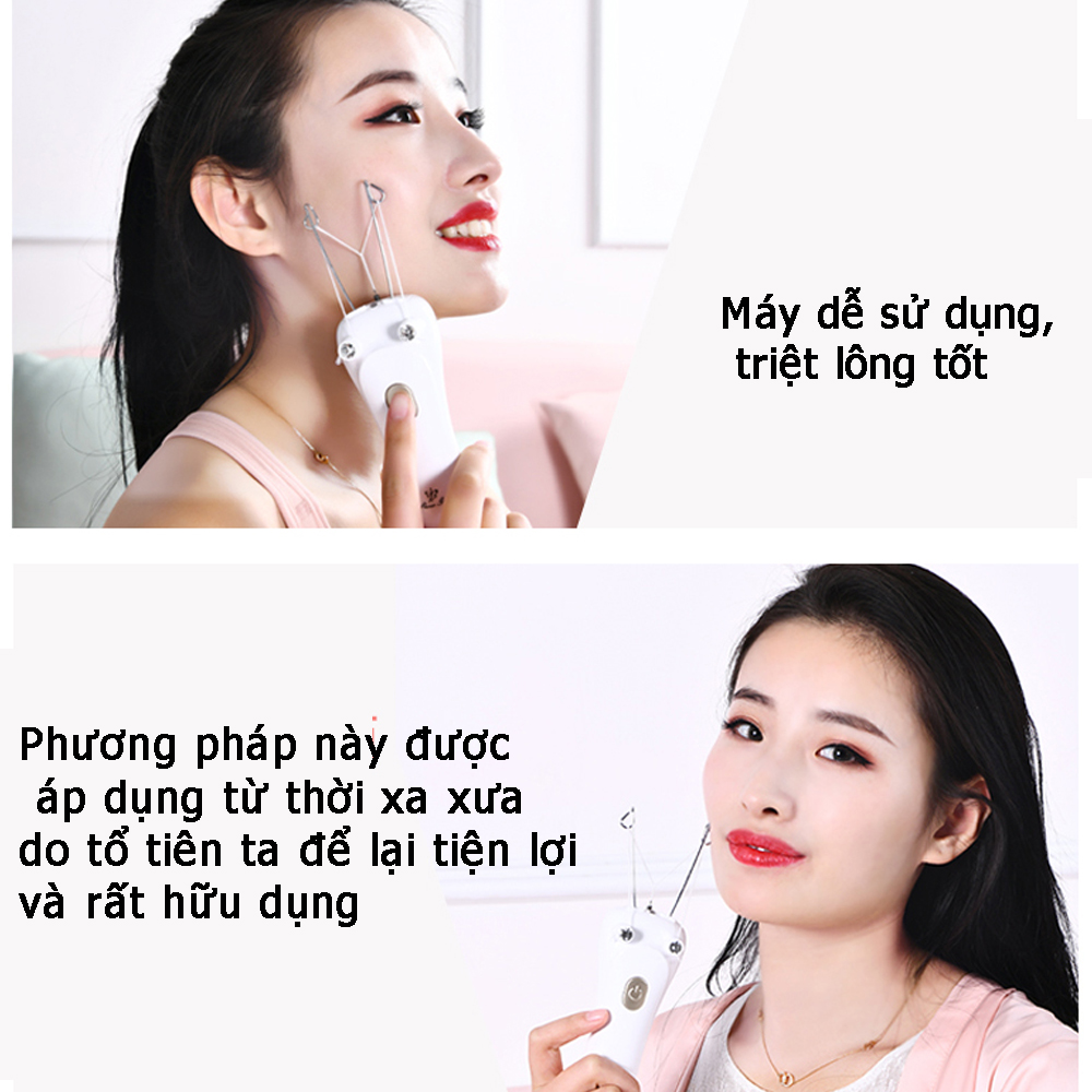 Máy se lông măt - Thiết bị triệt, tẩy lông mặt dòng cao cấp sạc pin tiện lợi tiết kiệm điện - SG664