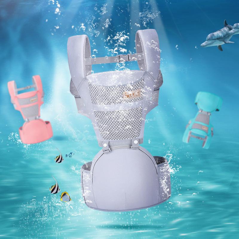 Em Bé Ba Lô Công Thái Kangaroo Hông Ghế Sling Cho Sơ Sinh Mềm Có Cấu Trúc Bọc 0-48 Tháng Trẻ Sơ Sinh Du Lịch hoạt Động Bánh Răng