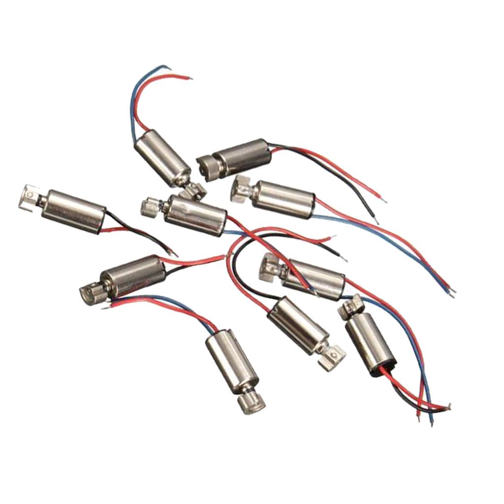 10 Chiếc 4x8mm Micro Coreless Cao Tốc Độ Động Cơ DC 1.5-3V Động Cơ Dài 8mm