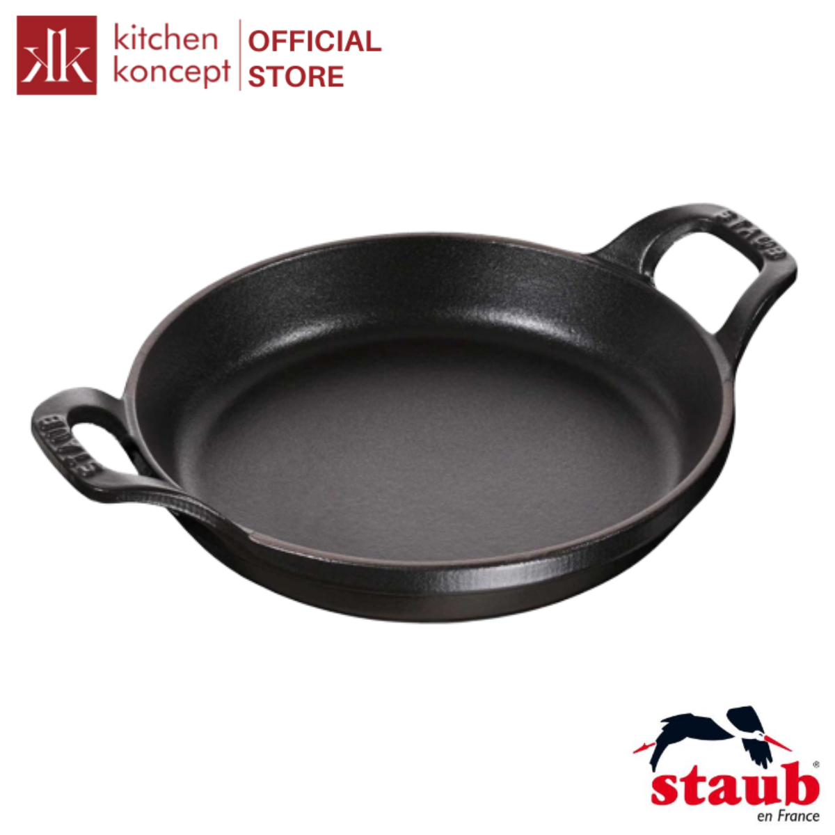 Staub - Khay oval màu đen - 23cm